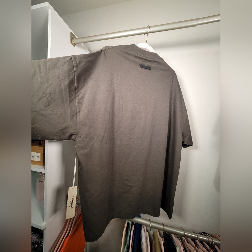 Essentials Olive Green Oversized/Heavyweight T-Sh… - image 6